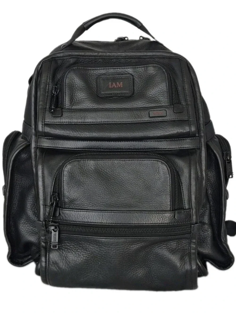 Tumi Alpha 2 Black Leather Backpack 96178DHR.
